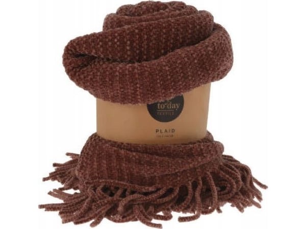Home Styling Collection boho babyteppe med frynser, strikket, 120 x 150 cm