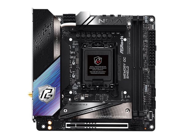 ASRock Phantom Gaming Z890I NOVA WIFI - Hovedkort - mini-ITX - LGA1851-sokkel - Z890 Chipset - USB4, USB 3.2 Gen 2, USB-C 3.2 Gen 2x2, USB 3.2 Gen ...