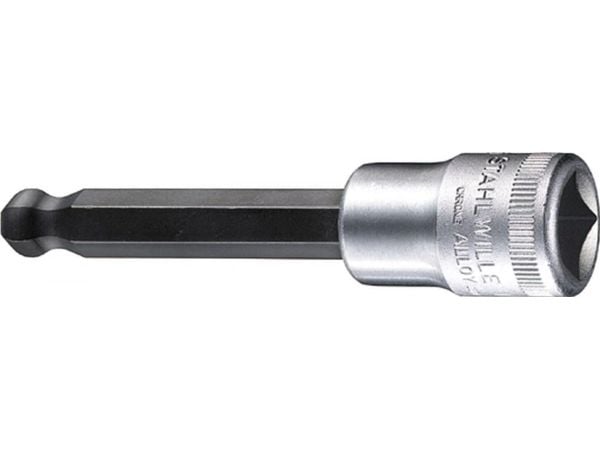 STAHLWILLE 54 KK 8, Støpselsett, 1/2", Metrisk, 5 hoder, 8 mm, Kromfarget