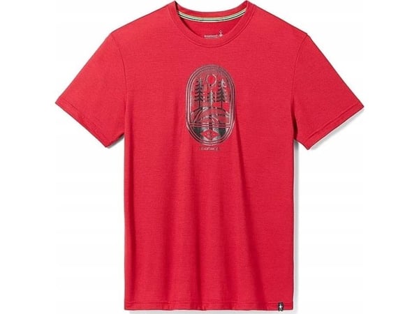 Smartwool U'S Mountain Trail Graphic T-shirt kortärmad Slim Fit, J34, M