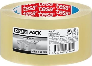 TESA pakketape Standard 66 m x 48 mm fargeløs (bezbarwna)