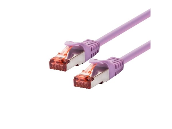 LOGON TCF66F003V, 0,3 m, Cat6a, F/UTP (FTP), RJ-45, RJ-45, Fiolett