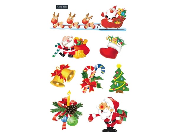 HERMA 15080, Papir, Flerfarget, Permanent, Christmas, 24 stykker, 3 ark