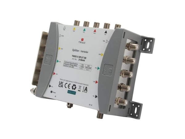 TRIAX TMSS 5 SPLIT-fordeler 2-veis 4SAT+ 1terr.til 8SAT+2terr.6dB SAT 4dB 318644 (318644)
