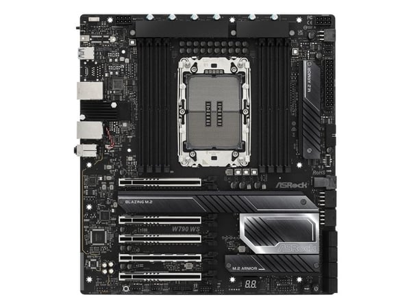 ASRock W790 WS R2.0 - Hovedkort - utvidet ATX (E-ATX) - LGA4677 Socket-E - W790 Chipset - USB-C 3.2 Gen 2x2, USB 3.2 Gen 1, USB 3.2 Gen 2 - 10 Giga...