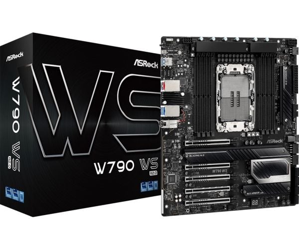 ASRock W790 WS R2.0 - Hovedkort - utvidet ATX (E-ATX) - LGA4677 Socket-E - W790 Chipset - USB-C 3.2 Gen 2x2, USB 3.2 Gen 1, USB 3.2 Gen 2 - 10 Giga...