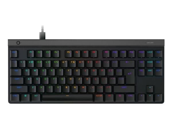 Logitech G G515 - Tastatur - TKL - bakgrunnsbelyst - USB - QWERTY - US International - tastsvitsj: GL Tactile - svart