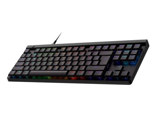 Logitech G G515 - Tastatur - TKL - bakgrunnsbelyst - USB - QWERTY - US International - tastsvitsj: GL Tactile - svart