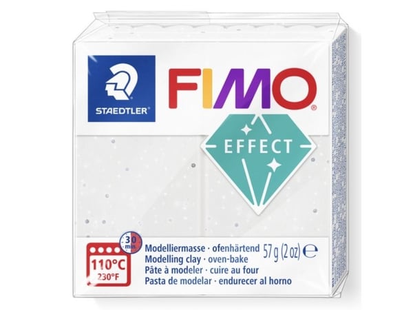 Staedtler FIMO 8010-003, Modellera för barn, Keramik, Granit, Vit