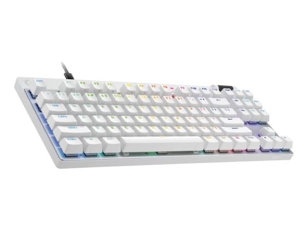 Logitech G PRO X TKL RAPID, Langallinen, USB, Magnetic-mechanical key switch, QWERTY, LED, Valkoinen