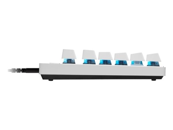 Logitech G PRO X TKL RAPID, Langallinen, USB, Magnetic-mechanical key switch, QWERTY, LED, Valkoinen