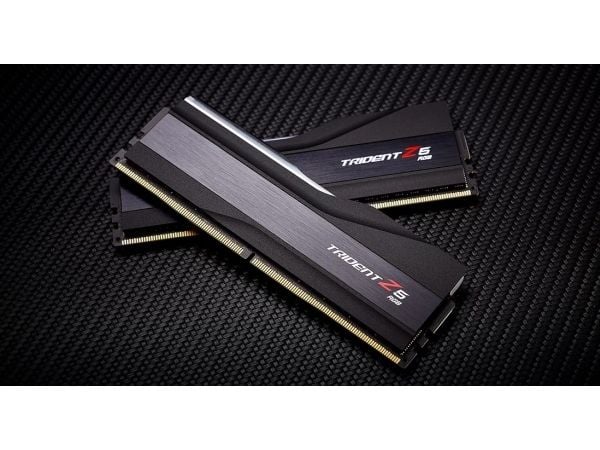 G.Skill Trident Z5 RGB - DDR5 - sett - 32 GB: 2 x 16 GB - DIMM 288-pin - 6000 MT/s / PC5-48000 - CL30 - 1.35 V - ikke-bufret - ikke-ECC - matt svart