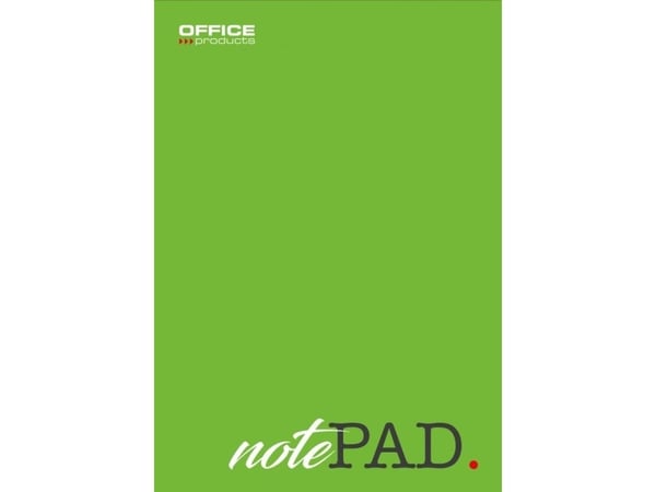 PBS Connect blok kontor OFFICE PRODUCTS, A5, rutet, 50 ark, 60 gsm, grønn p10 pris per stk