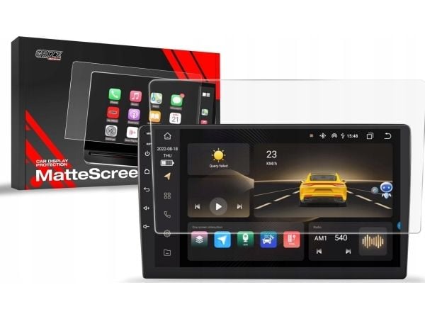 Bilradio GrizzGlass matt film CarDisplay Protection for Android-radio DJKD 9"