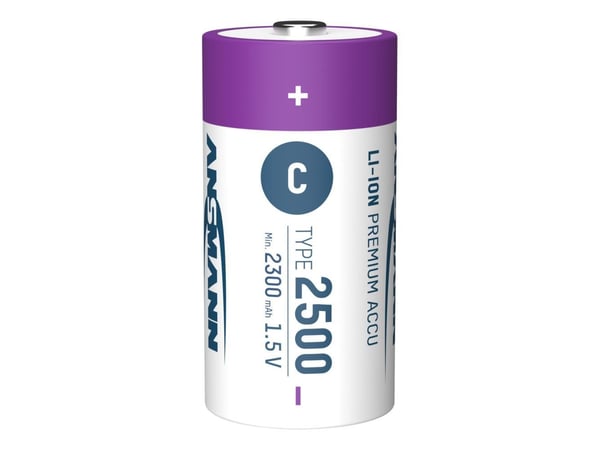 Ansmann 1313-0004, Oppladbart batteri, C, Lithium-Ion (Li-Ion), 1,5 V, 2 stykker, 2300 mAh