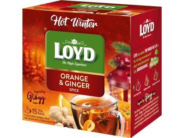 LOYD Loyd Hot Winter te appelsin ingefær pyramider 15tb