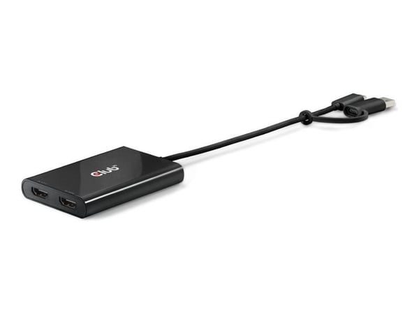 Club 3D - Video adapter - USB-C, USB-type A (hann) til DisplayPort (hunn) - 4K 60Hz støtte