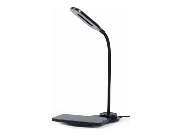 LED-pöytävalaisin langattomalla laturilla Gembird (musta)