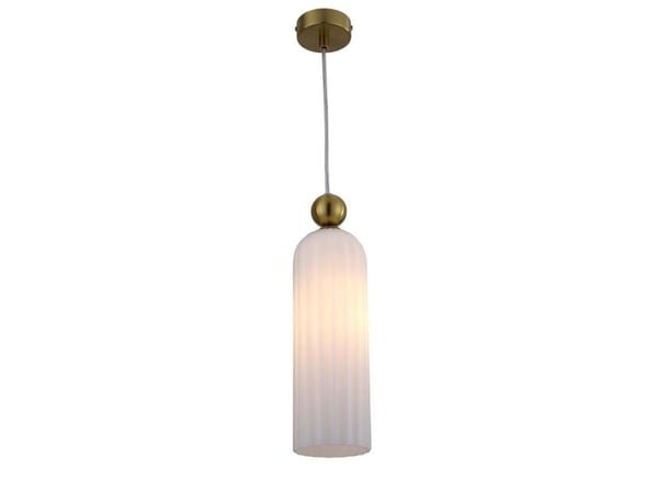 Opphengt lampe Light Prestige Piega enkel-pære hvit til soverom