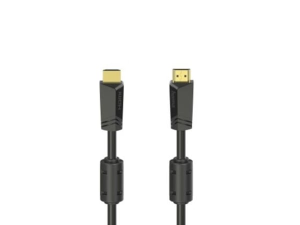 Hama - High Speed - HDMI-kabel med Ethernet - HDMI hann til HDMI hann - 10 m - skjermet - svart - 4K-støtte