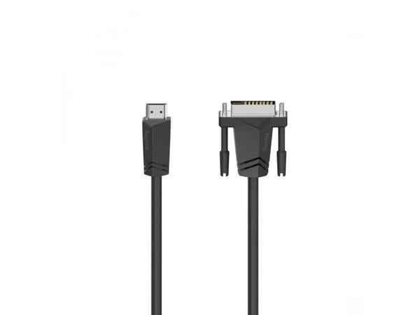 Hama Essential Line - Adapterkabel - DVI-D plugg til HDMI plugg - 1.5 m - skjermet - svart - 1080p-støtte