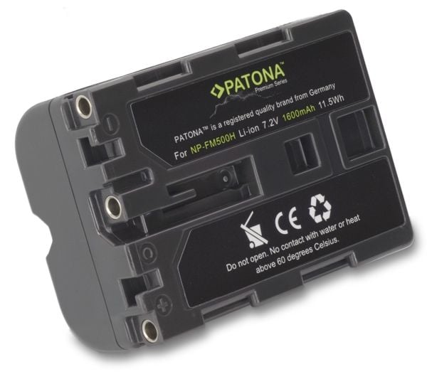 PATONA 1167, Lithium-Ion (Li-Ion), 1600 mAh, Kamera, NP-FM500, 7,2 V, 11,5 Wh