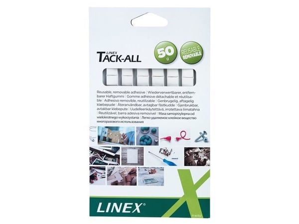 Linex 400098267, Hvit, firkant, 1,03 cm, 0,4 mm, 72 g, 6 stykker