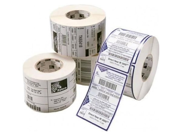 Zebra Z-Ultimate 3000T - Polyester - permanet adhesiv - belagt - hvit - 50.8 x 9.5 mm 14980 etikett(er) (1 rull(er) x 14980) merkelapper