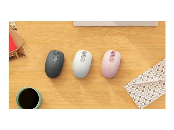 Logitech M196 - Mus - høyre- og venstrehåndet - optisk - 3 knapper - trådløs - Bluetooth - rosa