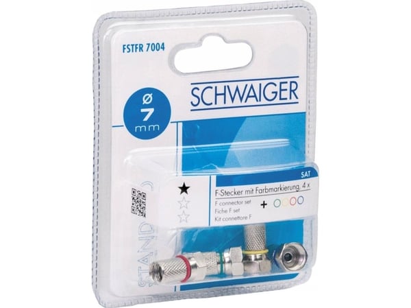 Schwaiger FSTFR7004 531, F-tyyppi, Hopea, Kupla, 4 kpl