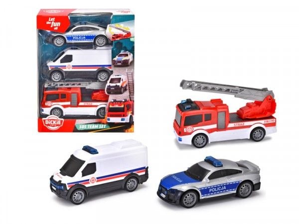Dickie politimotorsykkel 17 cm