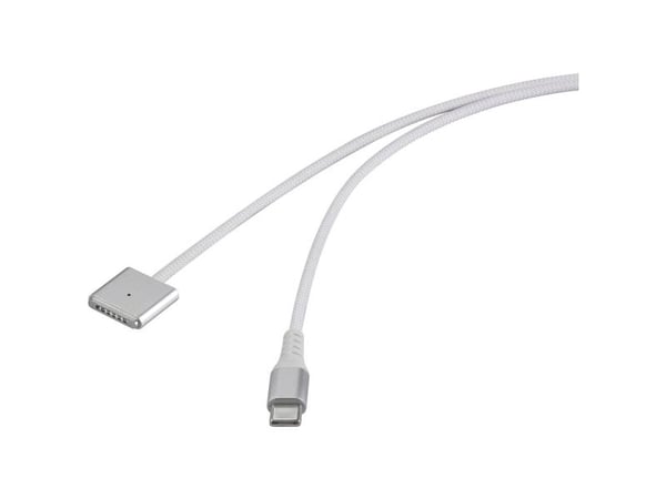 Renkforce RF-6437914, 1 m, USB C, MagSafe 3, Hvit