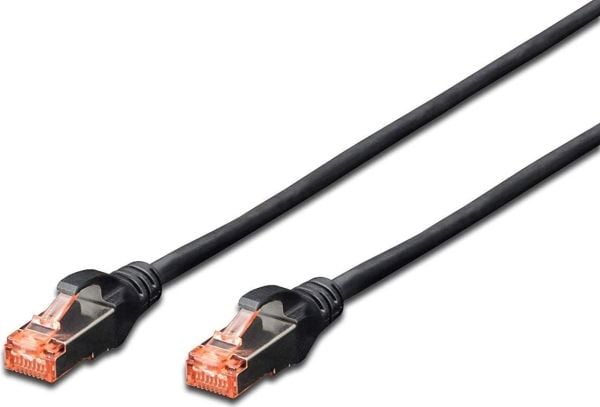 Telegärtner MP8 FS 600 - Patchkabel - RJ-45 (han) til RJ-45 (han) - 3 m - SFTP - CAT 7 - strenget - sort