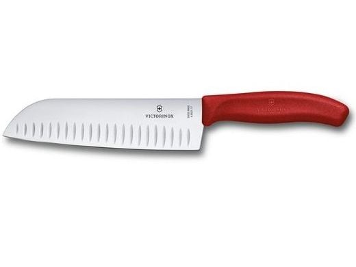Victorinox Swiss Classic - Santoku-kniv - rød