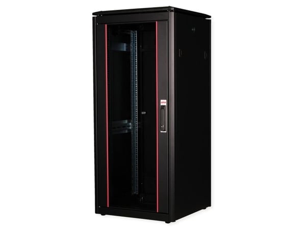 ROLINE 26.21.0221, Fristående rack, 26U, 600 kg, Rackskenor, Justerbara fötter, 52,7 kg