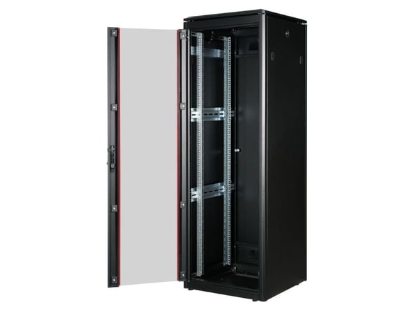 ROLINE 26.21.0229, Frittstående hylle, 36U, 600 kg, Rack skinner, Justerbare bein, 76,1 kg