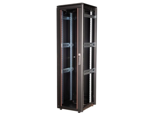 ROLINE 26.21.0231, Frittstående hylle, 42U, 600 kg, Rack skinner, Justerbare bein, 73,7 kg