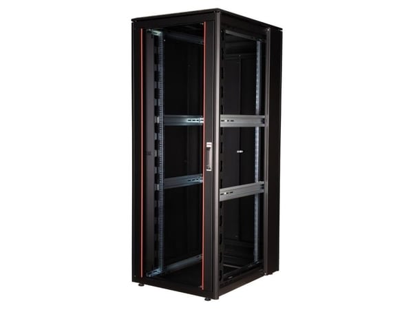 ROLINE 26.21.0233, Frittstående hylle, 42U, 600 kg, Rack skinner, Justerbare bein, 130,6 kg