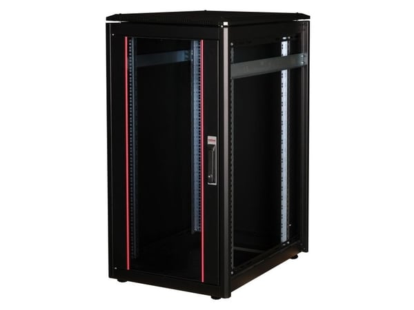 ROLINE 26.21.0219, Frittstående hylle, 22U, 600 kg, Rack skinner, Justerbare bein, 58,6 kg