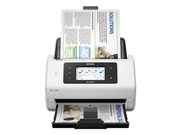 Epson WorkForce DS-900WN - Dokumentskanner - Dupleks - A4/Legal - 600 dpi x 600 dpi - inntil 70 spm (mono) / inntil 70 spm (farge) - ADF (100 ark) ...
