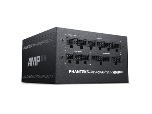 Phanteks AMP GH 750 - Strømforsyning (intern) - helt modulær - ATX12V 3.1 - 80 PLUS Gold - AC 100-240 V - 750 watt - Europa - svart