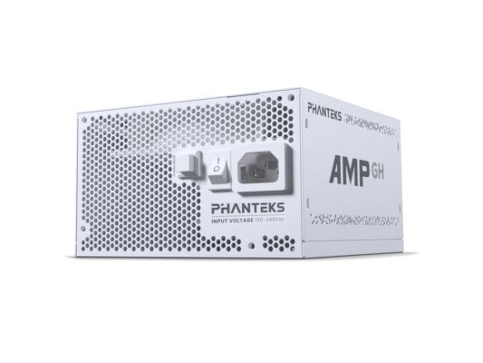 Phanteks AMP GH 750 - Strømforsyning (intern) - helt modulær - ATX12V 3.1 - 80 PLUS Gold - AC 100-240 V - 750 watt - hvit