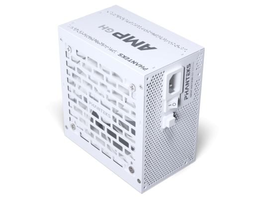Phanteks AMP GH 750 - Strømforsyning (intern) - helt modulær - ATX12V 3.1 - 80 PLUS Gold - AC 100-240 V - 750 watt - hvit