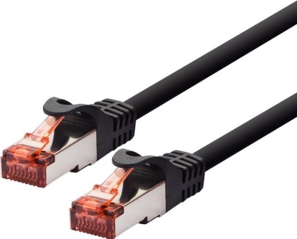 LOGON TCF66F200BL, 20 m, Cat6a, U/UTP (UTP), RJ-45, RJ-45, Sort