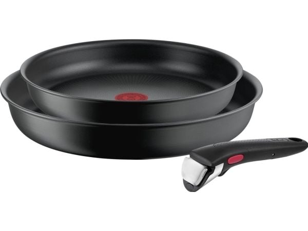 Tefal stekepannesett Titanium 3X 24 + 28 cm