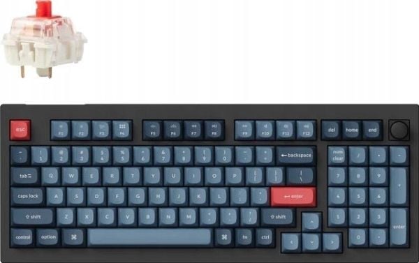 Keychron V5 Max - Näppäimistö - QMK/VIA, mukautettu mekaaninen, täysin koottu painike - taustavalaistu - langaton - USB-C, 2,4 GHz, Bluetooth 5.1 -...