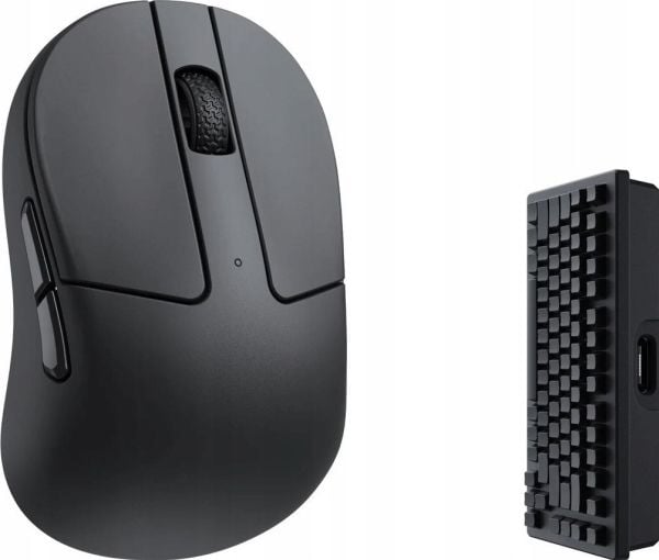 Keychron M4-A4, Oikeakätinen, RF Wireless + Bluetooth + USB Type-C, 26000 DPI, musta
