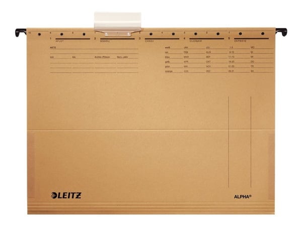 Leitz ALPHA - Hengefil - for A4 (210 x 297 mm) - naturlig brun