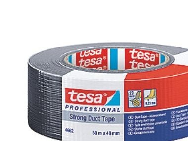 Tesa Canvas teippi 48mx50mm musta - PRO 4662 PE48mx50mm musta, erityisen korkea liimauslujuus