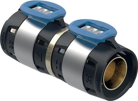 Geberit FlowFit siirtyminen Geberit Meplaan: CuZn21Si3P, d=20mm, d1=20mm
